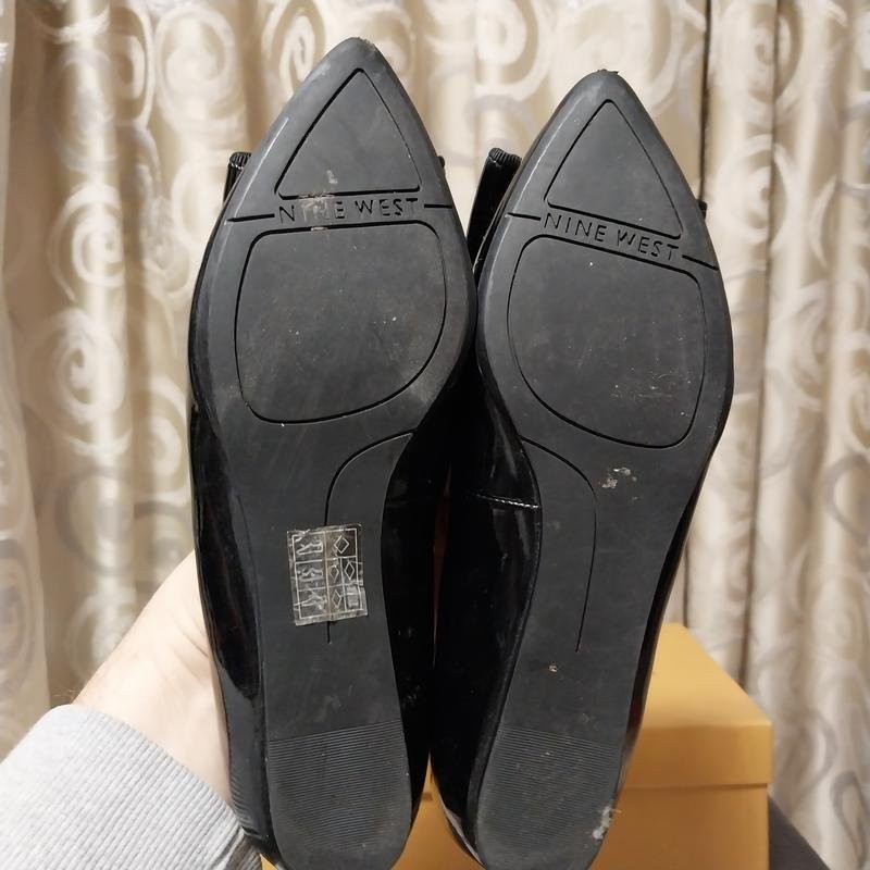 Women Nine West heels black synthetic leather 35