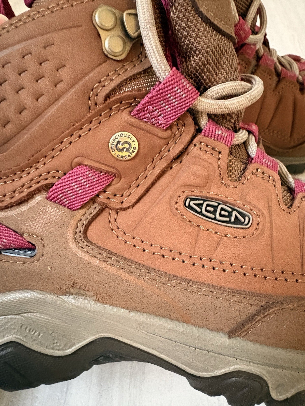 KEEN Targhee II Waterproof Women’s Hiking Boots Brown/Pink US 7 EU 37.5 W