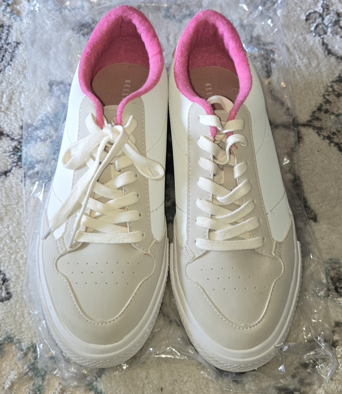 New Kelly And Katie Women’s Size 11 Pink And White/ Gray Sneaker
