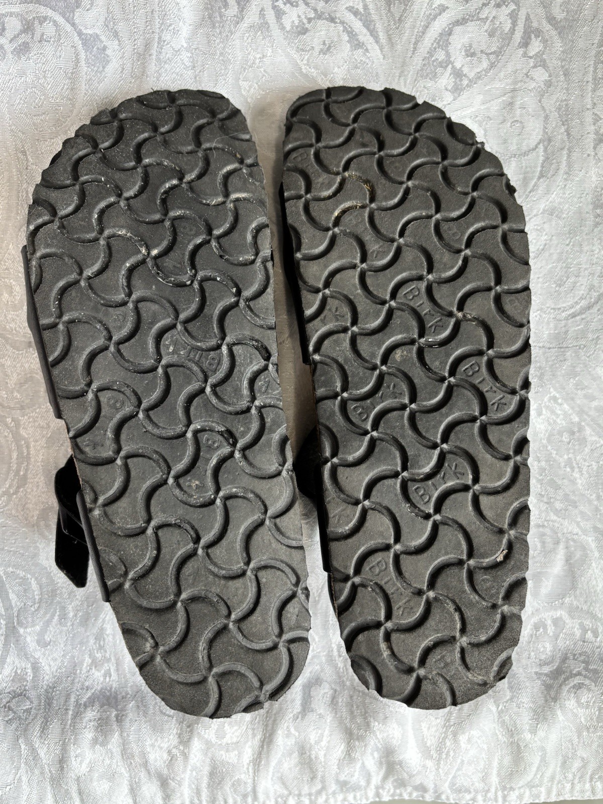 Birkenstock 37 RIO Womens 6 Black Birko-Flor Germany Excellent