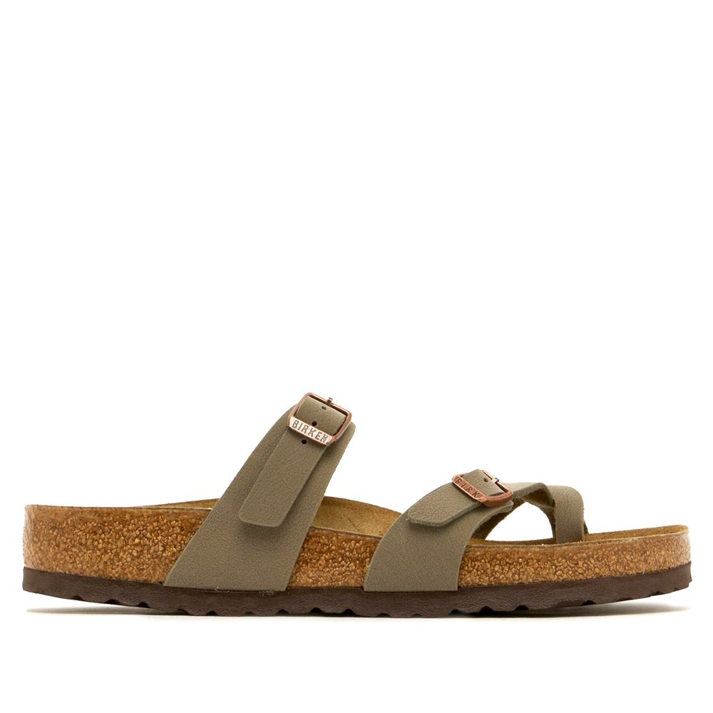 Birkenstock Mayari Thong Sandals Stone Birkibuc Leather Shoes EU 37-41 with Box