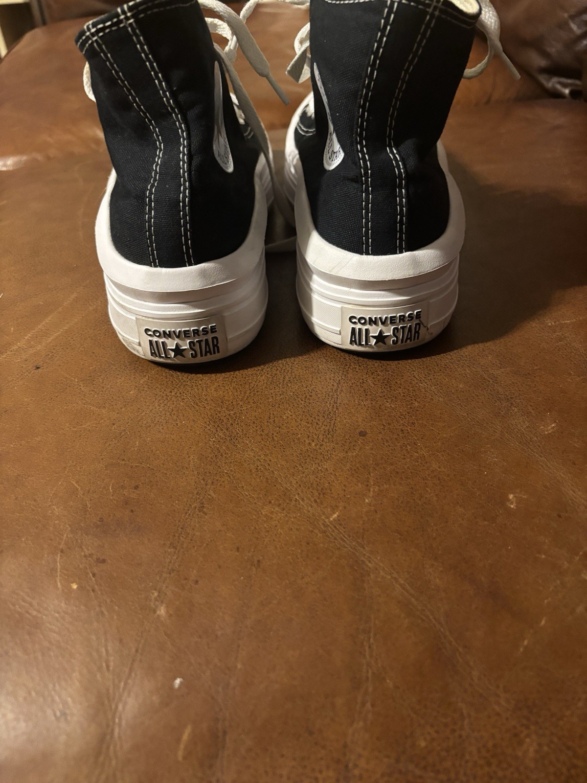 Converse Chuck Taylor All Star Move High Top Canvas Sneaker Black/White 568497C