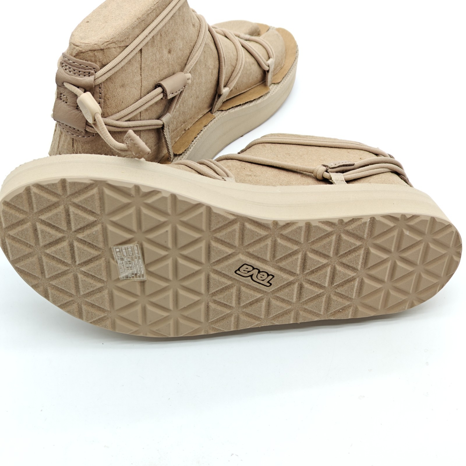 Teva Women Midform Infinity Platform Elastic Strap Sandals Sesame 1127890 Us 9