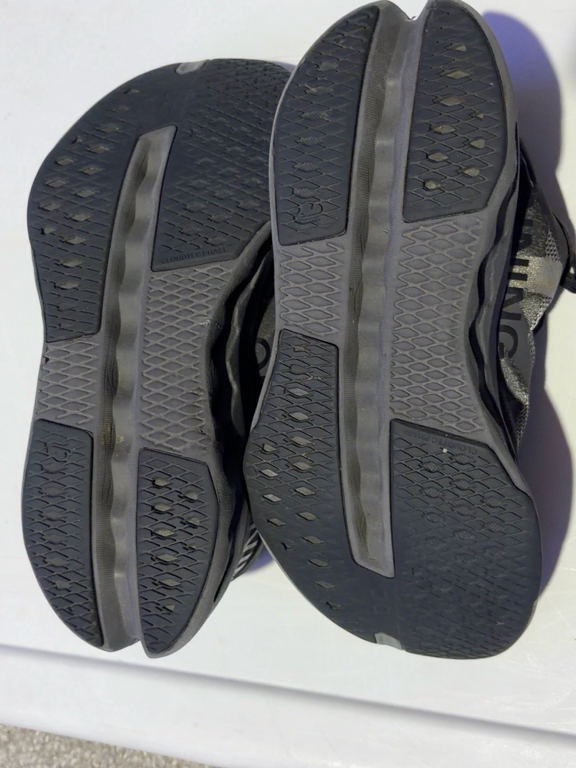 On Running Cloudsurfer Women’s US 5 EU 36 Black Gray Running Shoes CloudTec