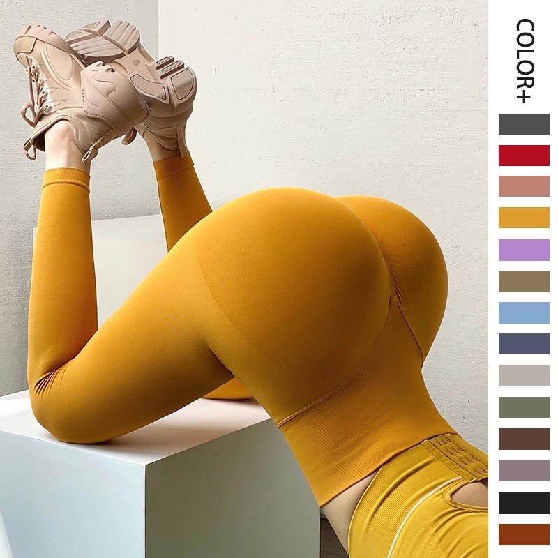 Women’s High Waist Seamless Scrunch Butt Yoga Leggings Gym Workout Fitness Pants