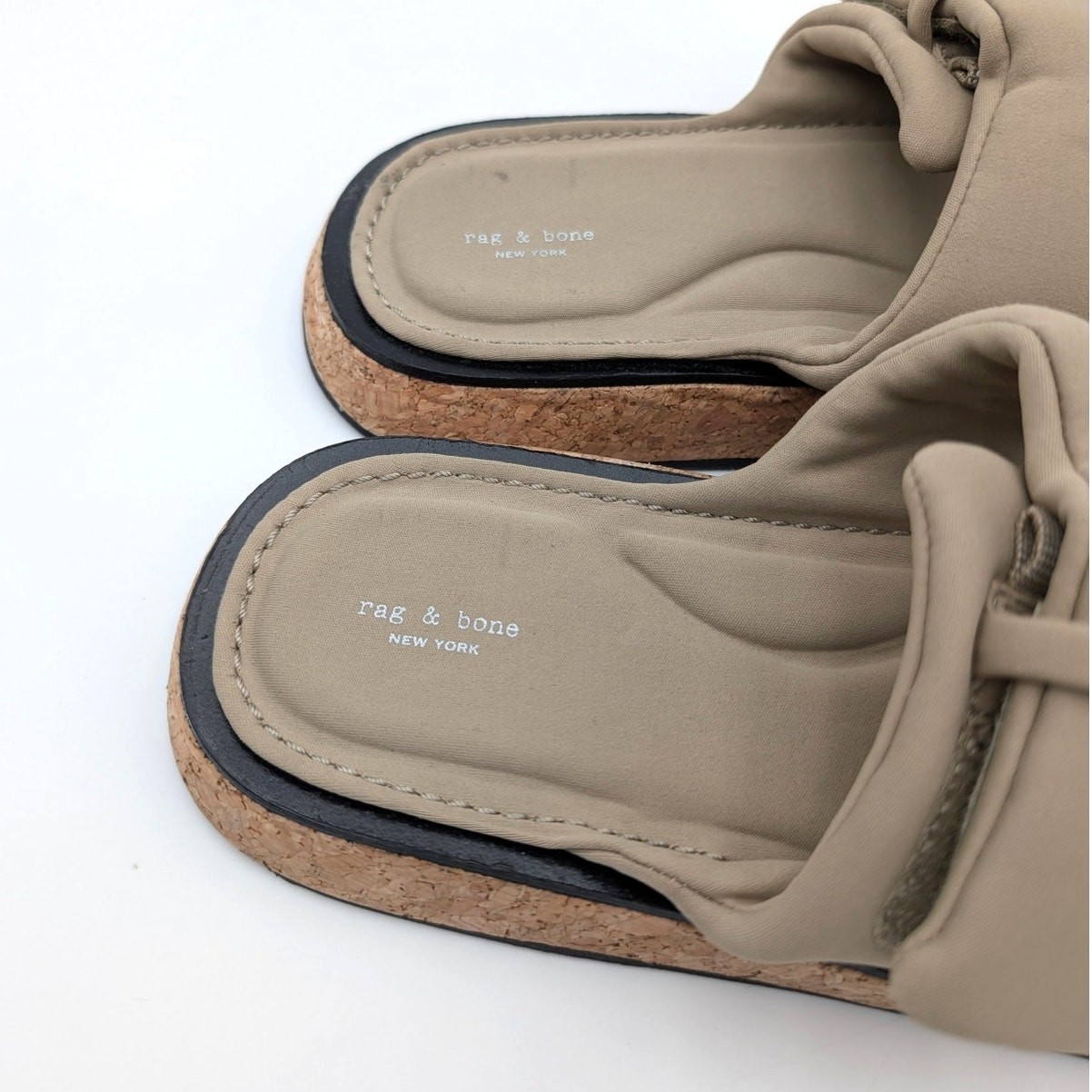 Rag & Bone Parque Slide Sandals Women’s Open Toe Light Sand Size US6.5 EU36