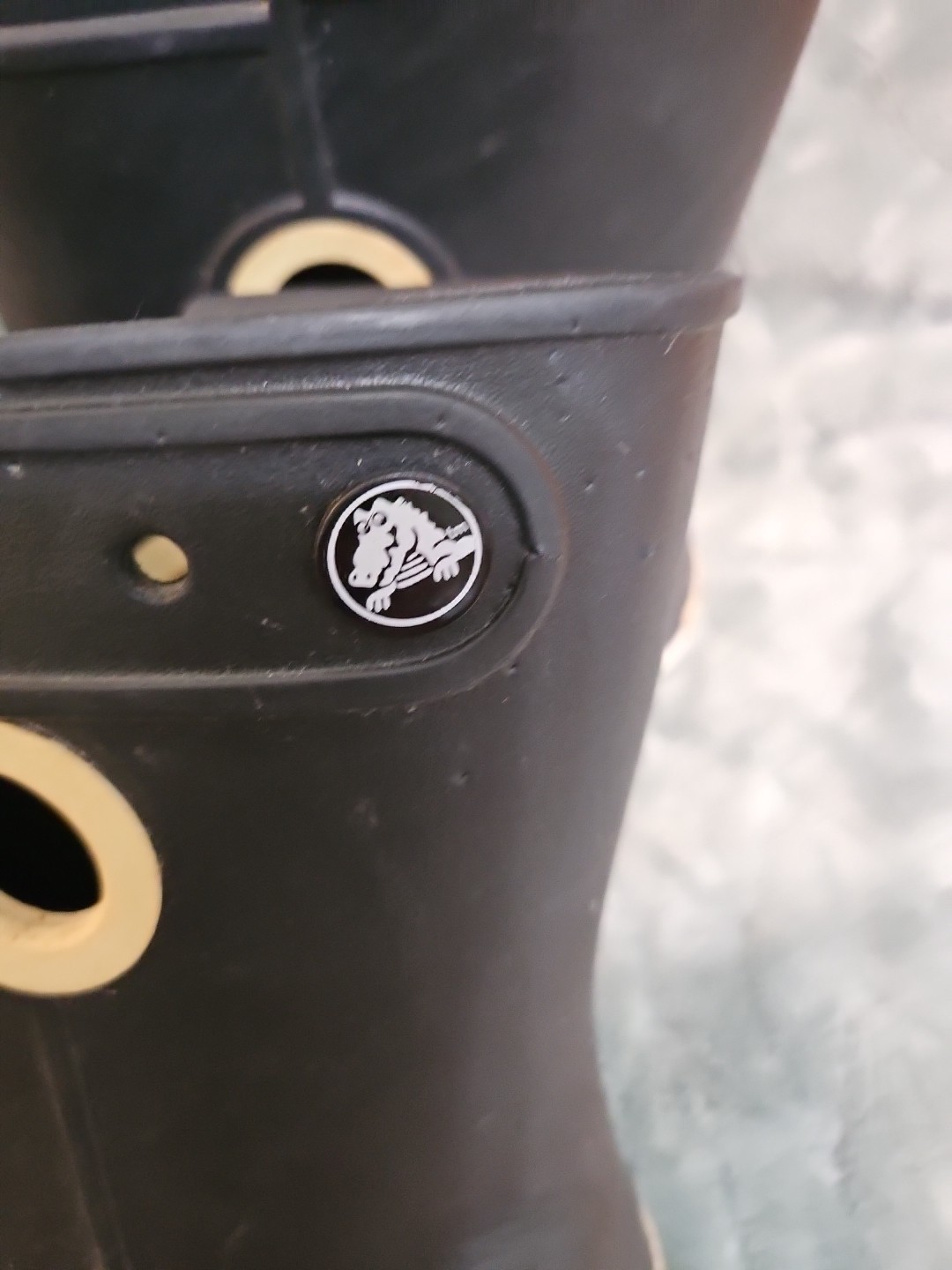 Crocs Jaunt Shorty Women’s Rain Boots Mud Black Rubber Waterproof Size 8