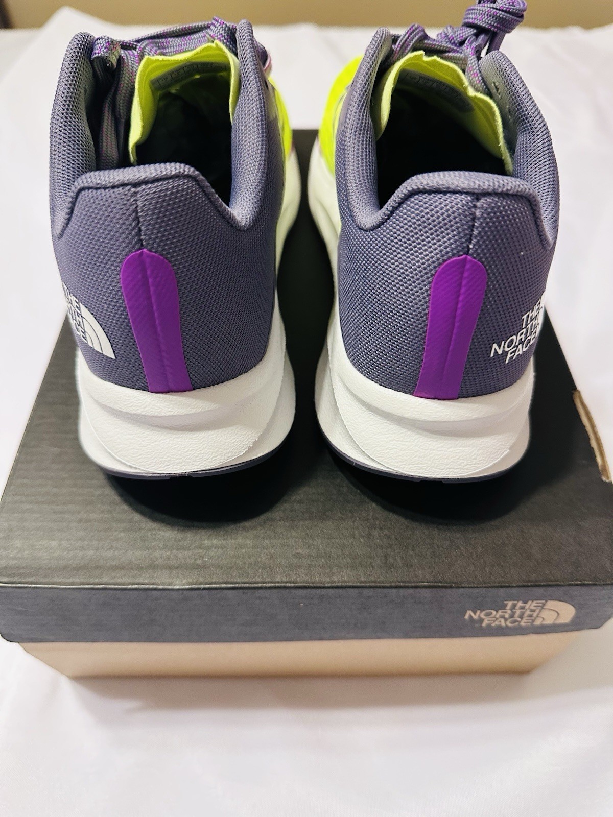 The North Face Women’s Vectiv Sneakers Size 7 LED Yellow Athletic Shoes Lace Up