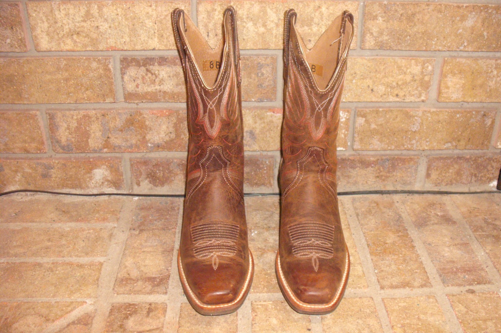 Ariat Autry Western Boot Women’s 8 B/Square Toe Brown 10018570/MSRP $180