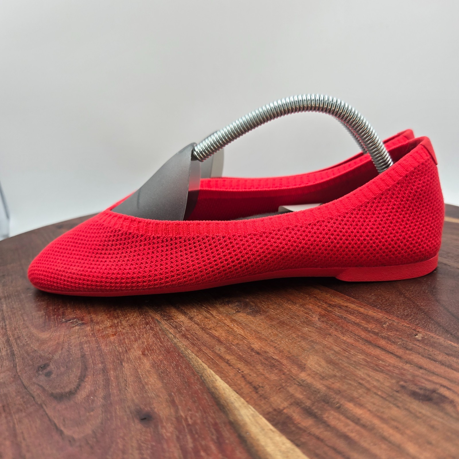 Allbirds Tree Breezers Ballet Flat Shoes Women’s 8 Red Knit Pointed Toe Loafers