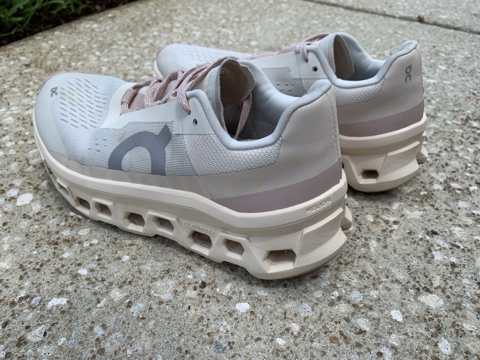 Size 8 – On Cloudmonster Moon Fawn Womens Athletic Running Shoes Sneakers