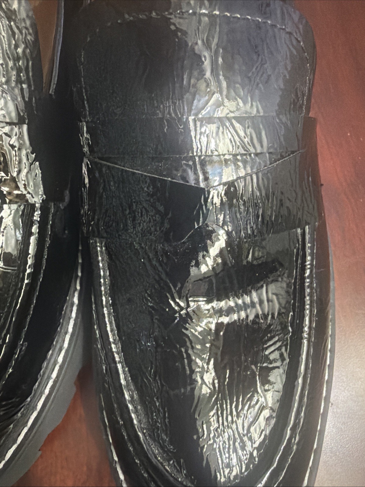 FRANCO SARTO WOMENS CASSANDRA LOAFER Balck size 9M all man made