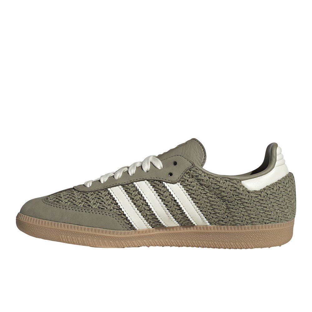 adidas Samba Og Lace Up Womens Green Sneakers Casual Shoes JR9447