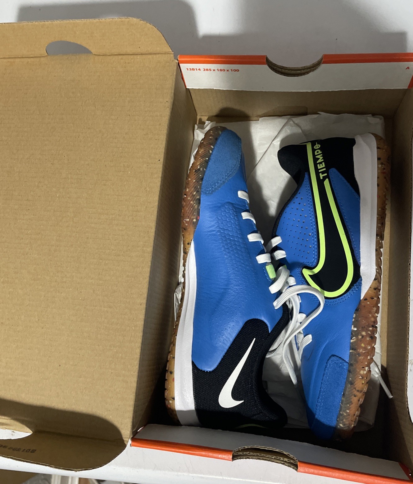 Nike Tiempo Legend 9 Academy IC Indoor Soccer Shoes Mens 4 or Women 5.5 Blue NEW