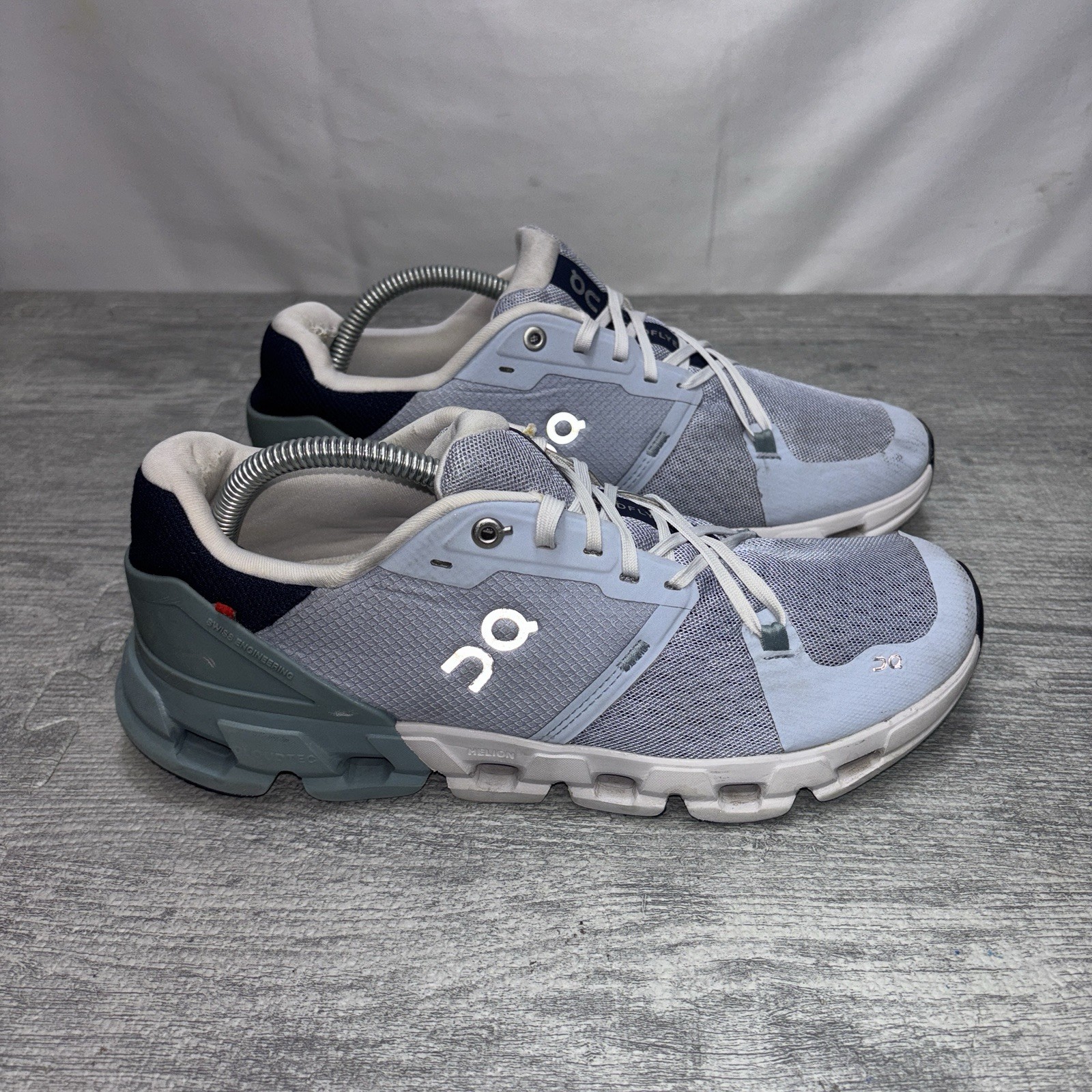 On Cloud Cloudflyer 4 Womens Running Shoes Sneakers Size 10 Blue Gray