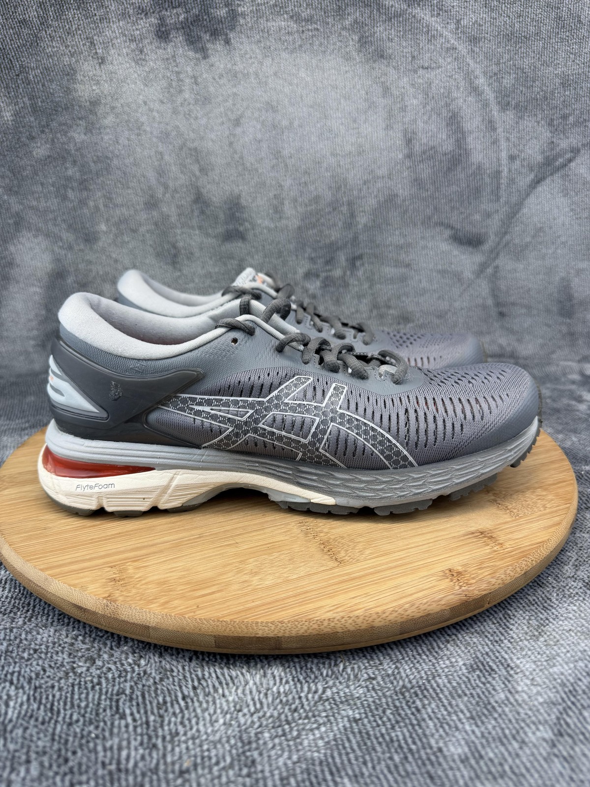 ASICS GEL-Kayano 25 Shoes Womens Size 8 Gray Mesh Running Sneakers 1012A026