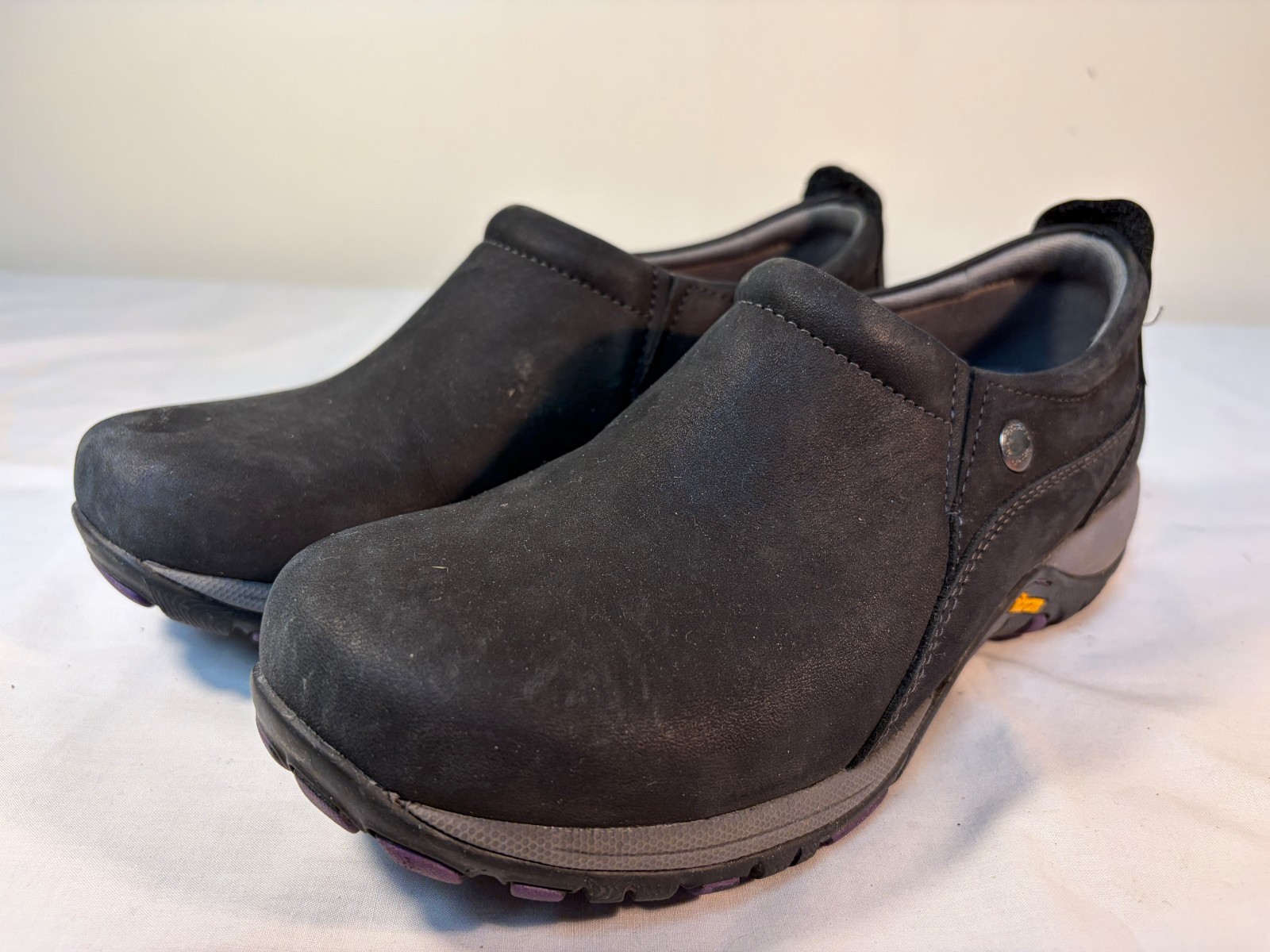 DANSKO Patti Slip On Shoes Women’s Black Nubuck Comfort – EU 38 US 7.5-8