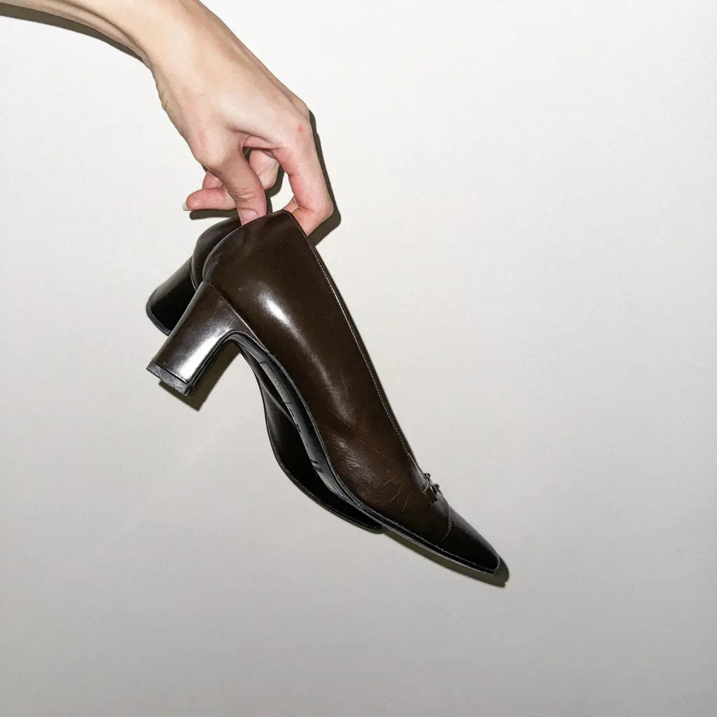 Vintage Gucci Dark Brown Leather Horsebit Pumps 36 (US 6.5)