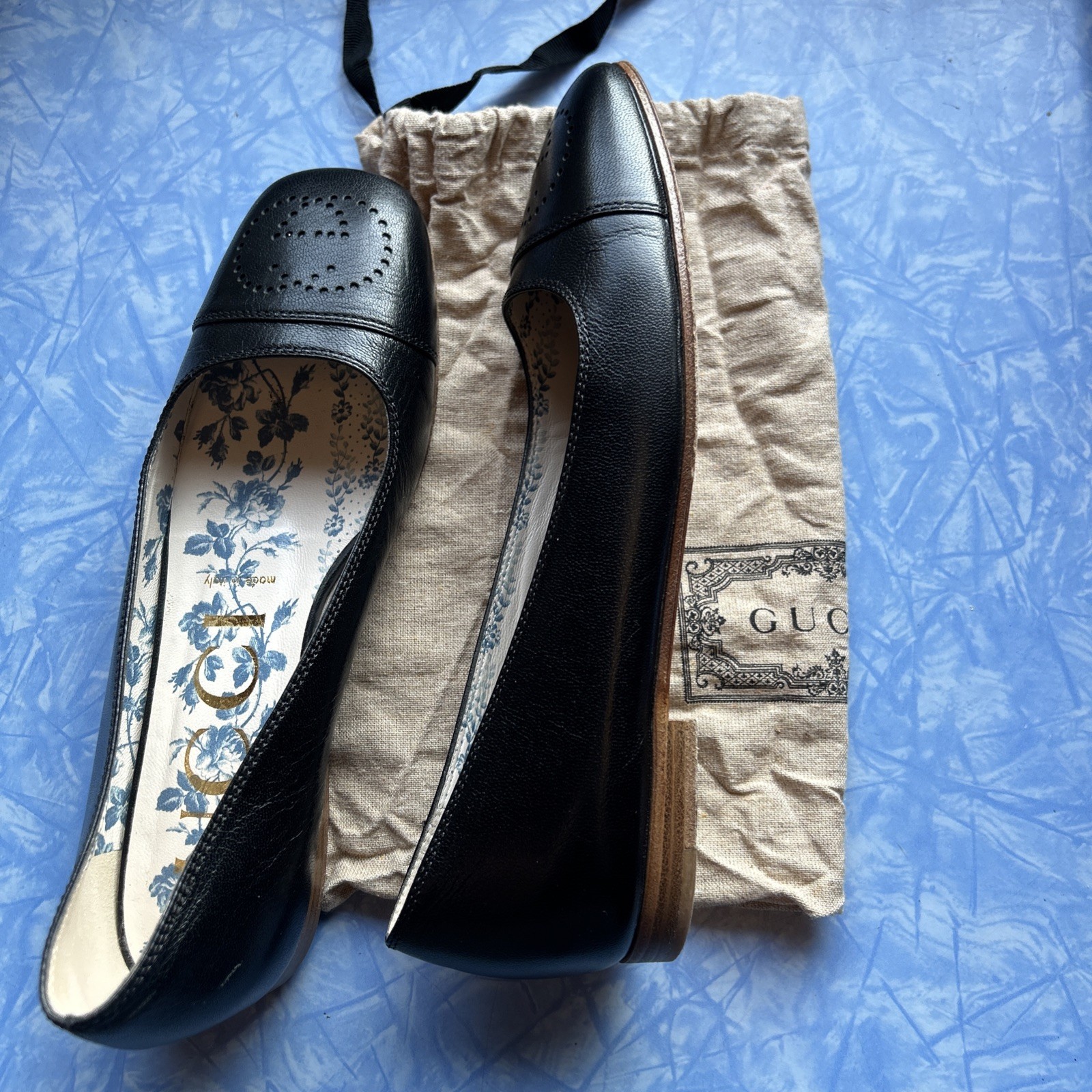 Gucci Ballet Slippers Black 371/2