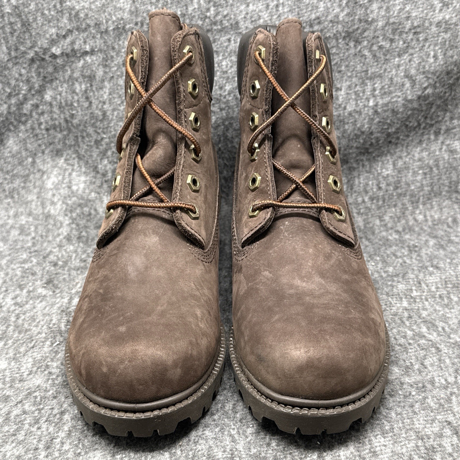 Timberland 6 Inch Premium Waterproof Boot Womens 8 Brown Nubuck New No Box