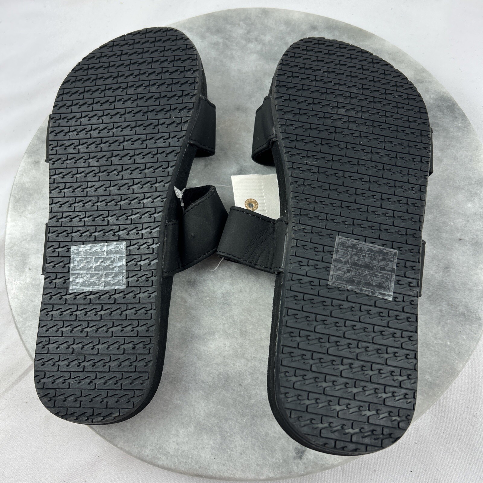 Billabong Strap Sandal Women Size 6 Slip On Black NOS