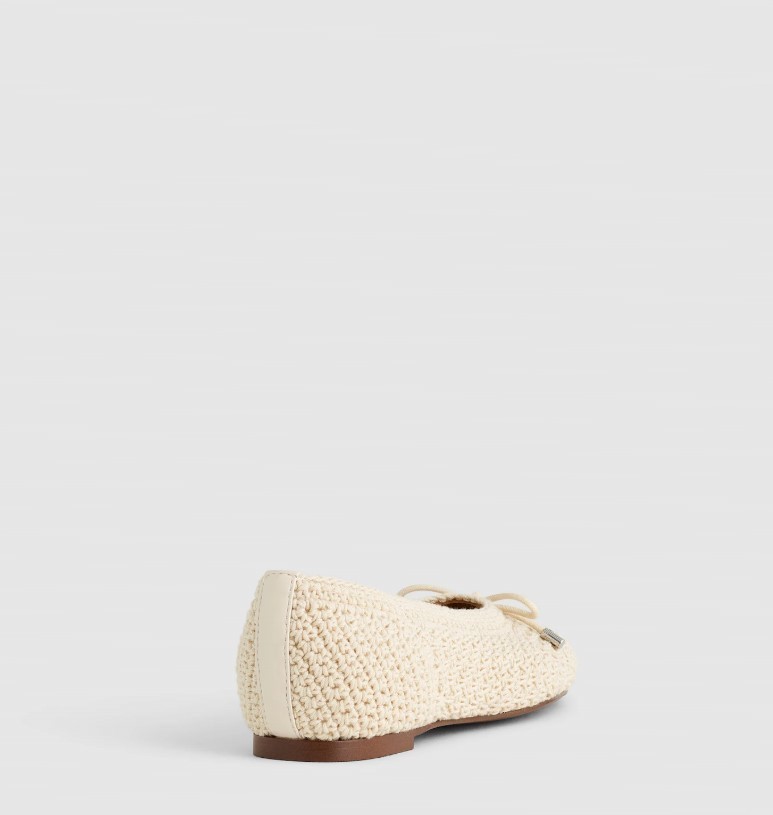 Madewell Women’s The Hester Flat in Crochet, ivory (NEW)