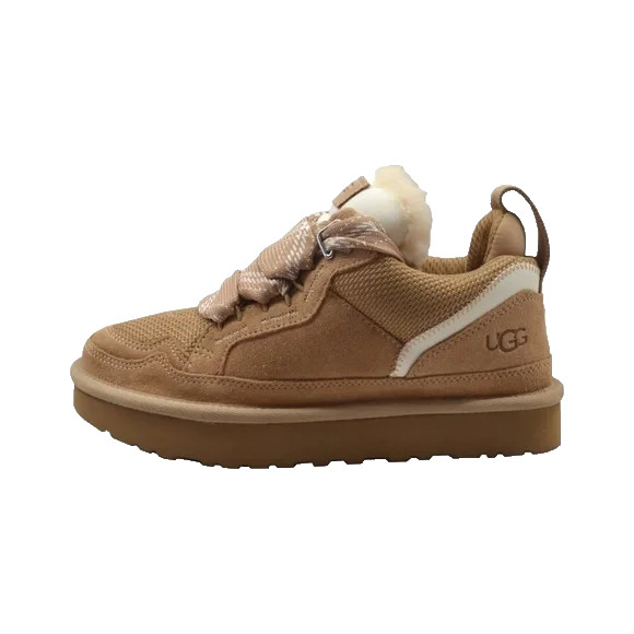 Womens UGG Lowmel Sneaker – Chestnut Suede, Size 9 M US [1144032]