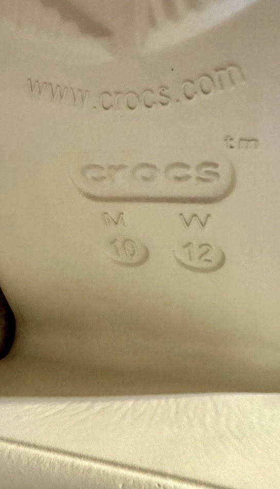 Crocs Siren Platform Clogs Womens 12 Ivory Chunky Heel Slip On Shoes NEW