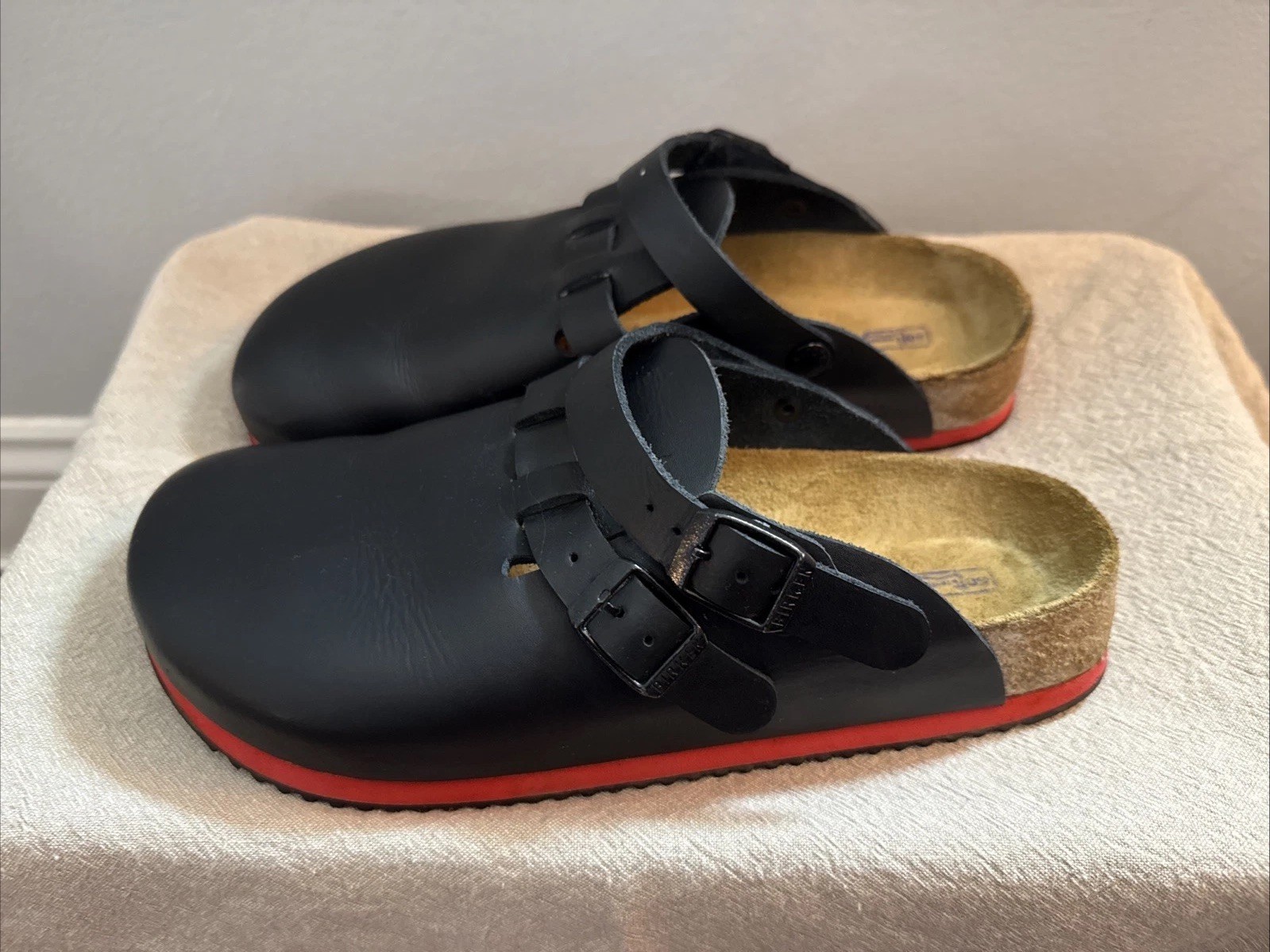 Birkenstock Kay SL Professional Leather Regular Width Clog Backstrap Super Grip