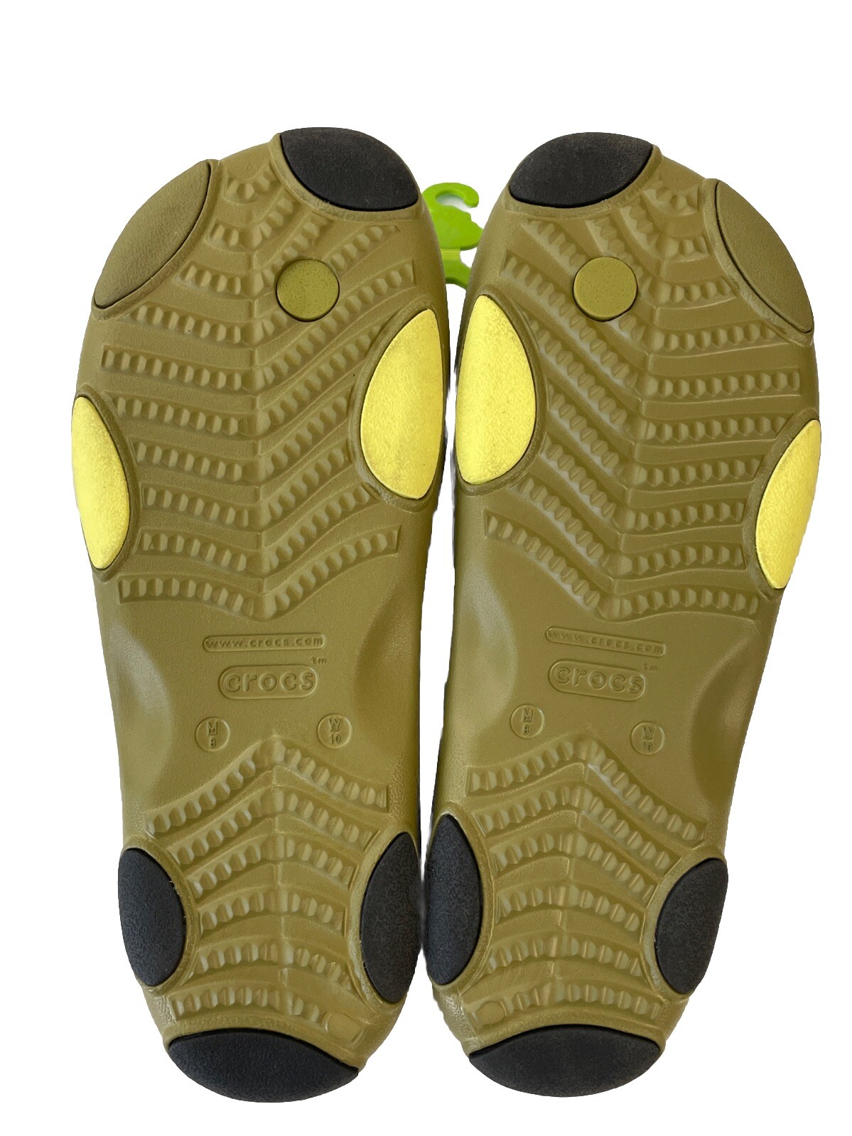 NWT Crocs Classic All Terrain Flip Sandal Olive Aloe Men 8 Women 10