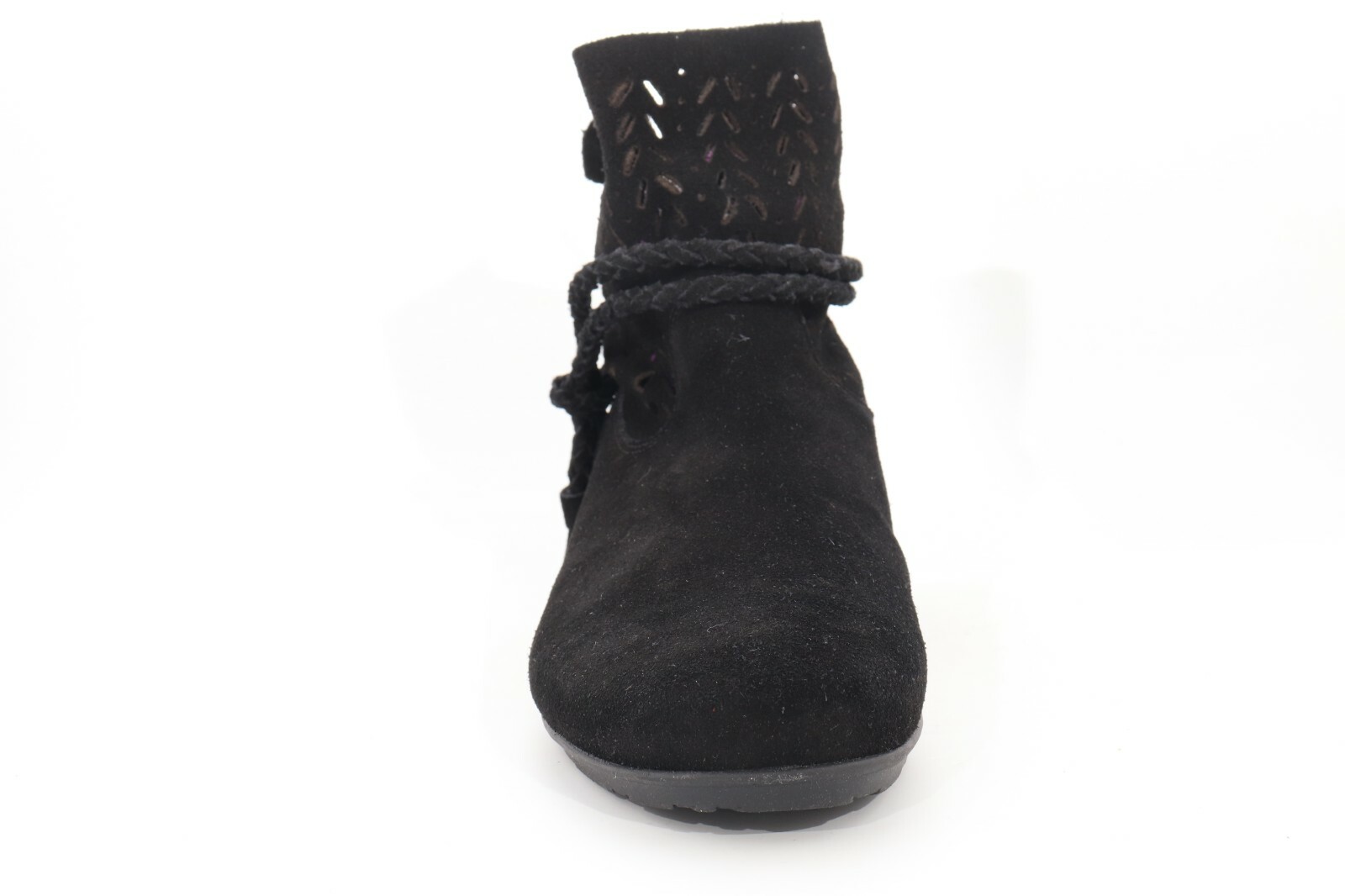 Abeo Women’s Nicole Black Booties Size US 7 Left Boot, Size 8 Right Boot Casual