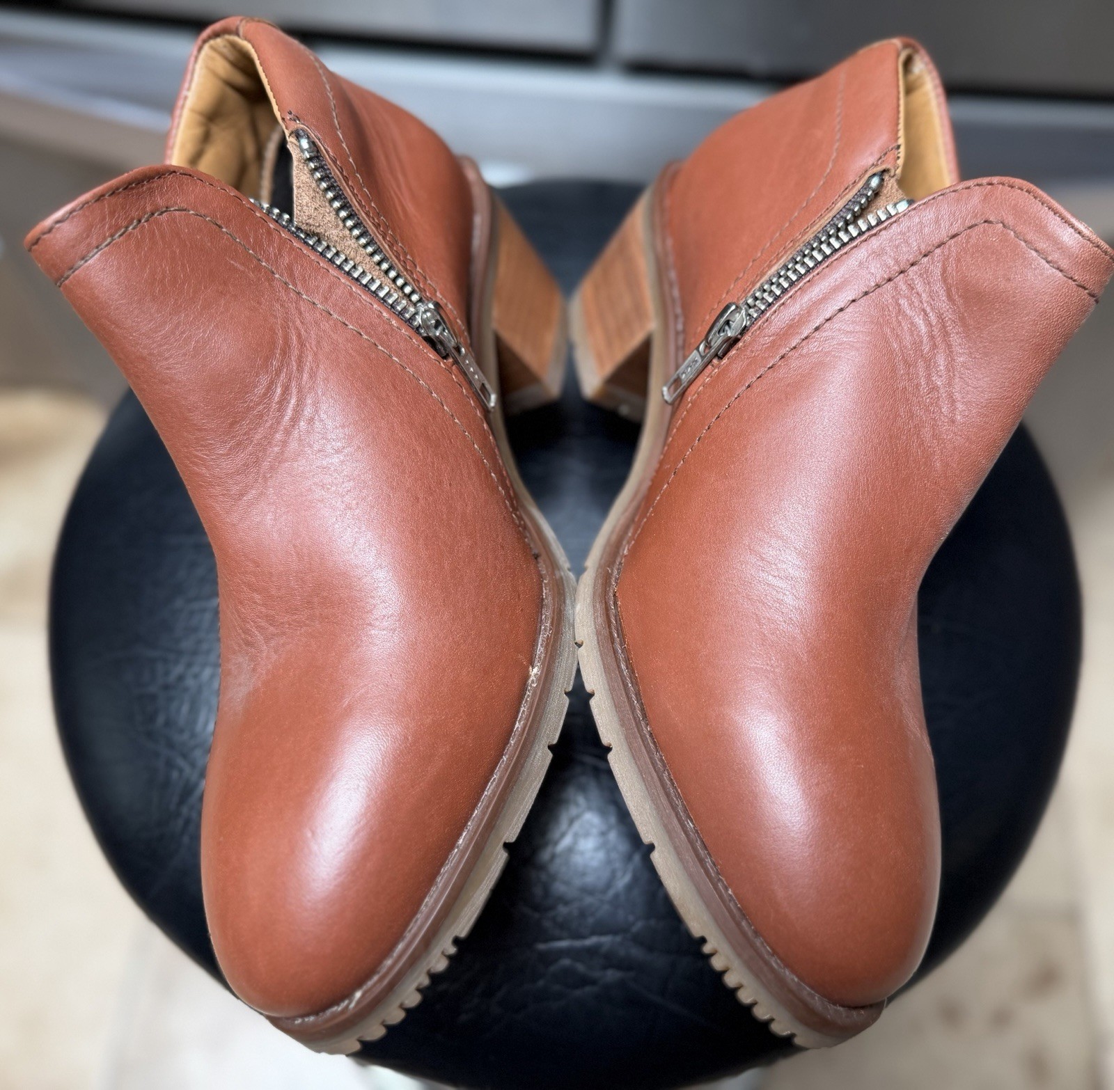 XENA WORKWEAR WOMEN’S GRAVITY WORK SHOES STEEL TOE SIZE 8 NEW SAFETY BROWN