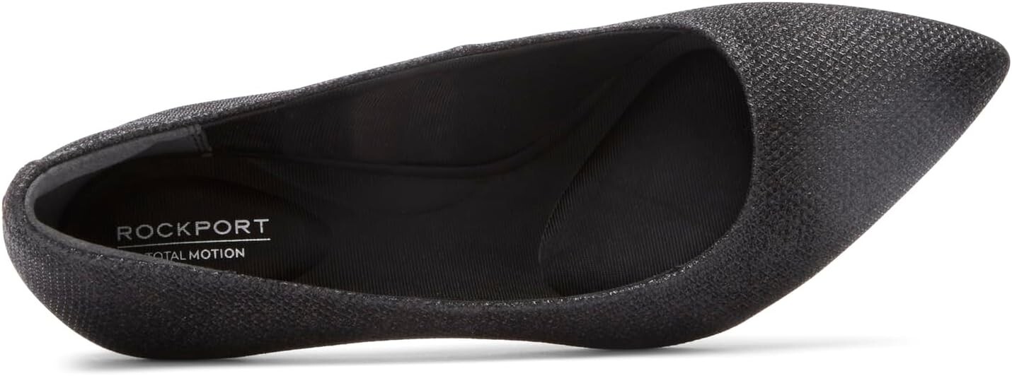 Brand New Rockport Women’s Total Motion 75 mm PTH Plain Pump Black Glam US 8.5 M