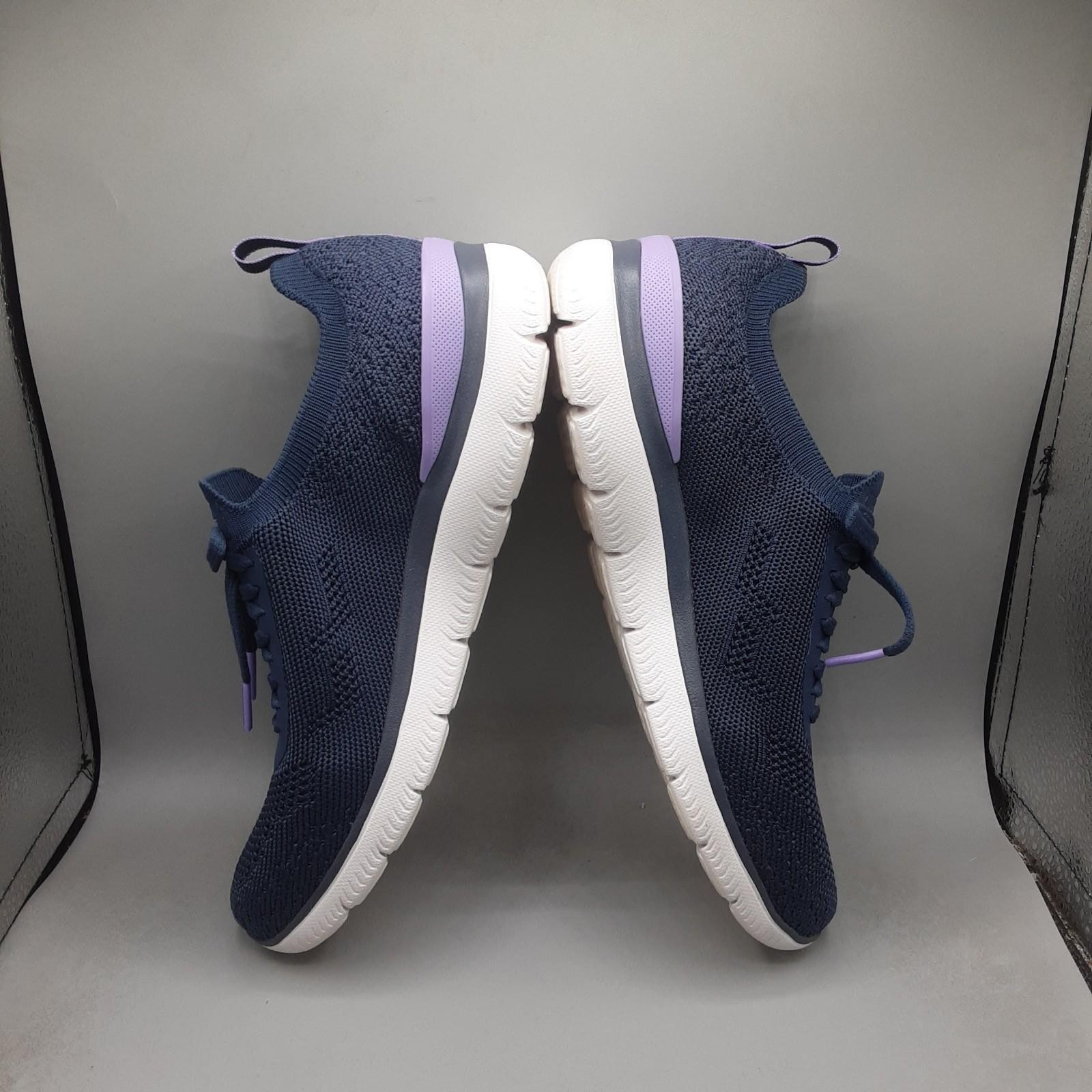 Skechers Summits Sneak Peek Sneakers Women’s 8M Blue Navy Lavender A140
