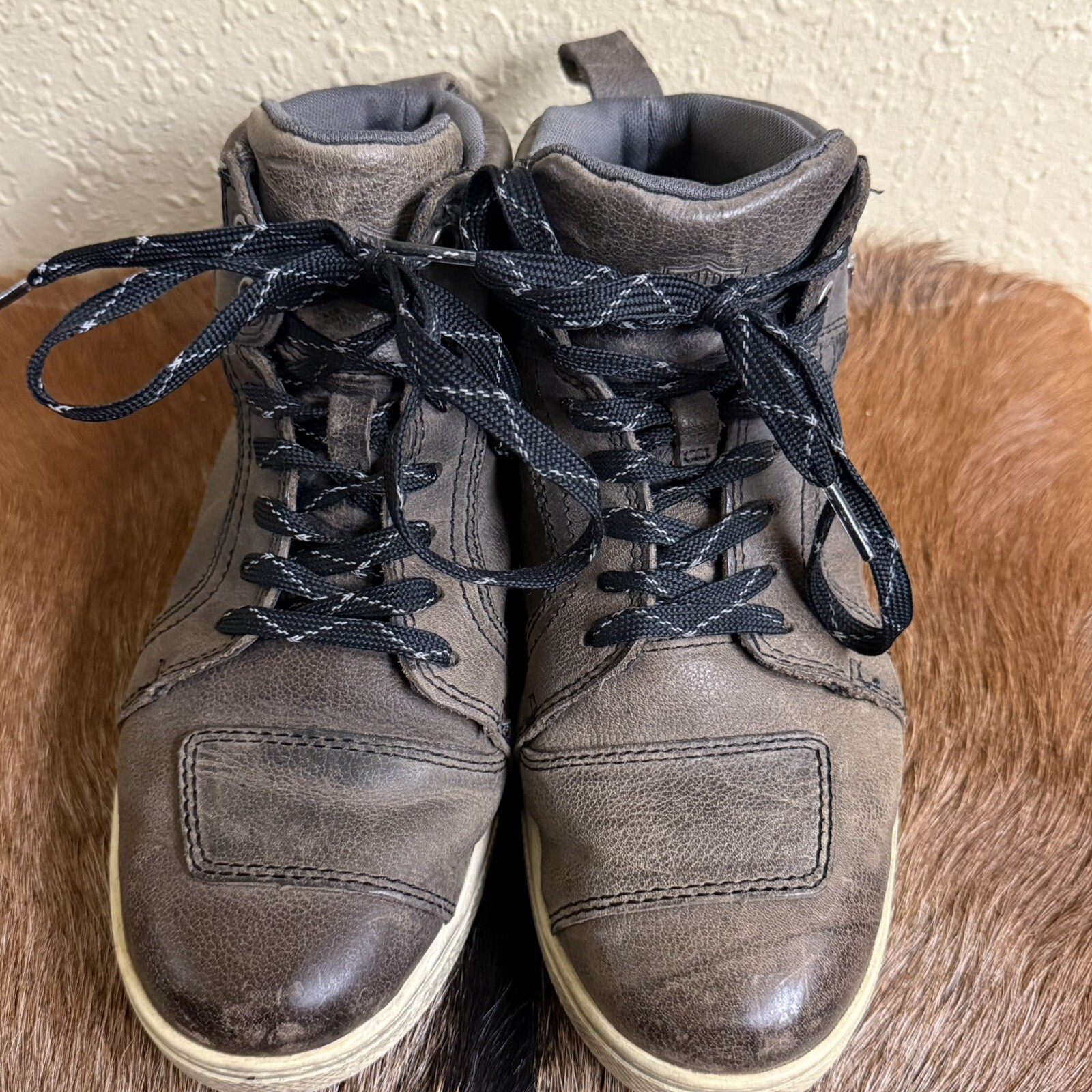 Harley-Davidson Women’s 6 Bateman 4″ Metal Motorcycle Riding Sneaker Boots Biker