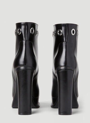 Alexander McQueen Eyelet Detailed Platform Boots Size EUR 38