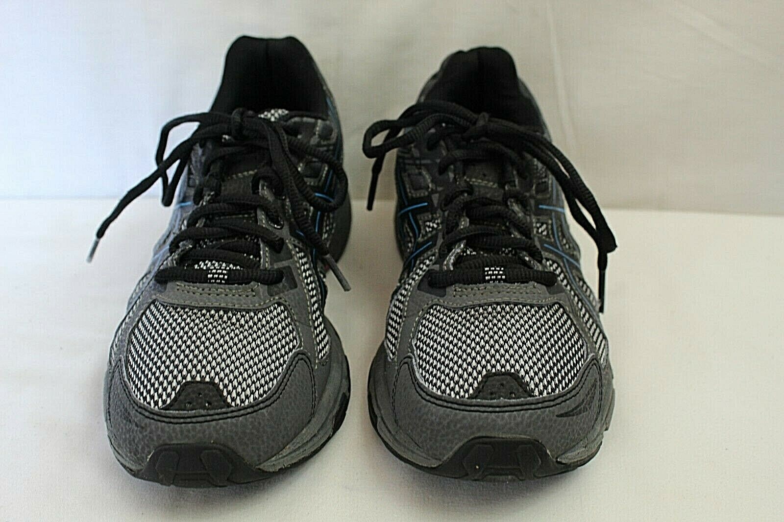 ASICS GEL-VENTURE 6 WOMENS ATHLETIC SHOES SIZE 8.5 GRAY FAUX LEATHER & FABRIC UP