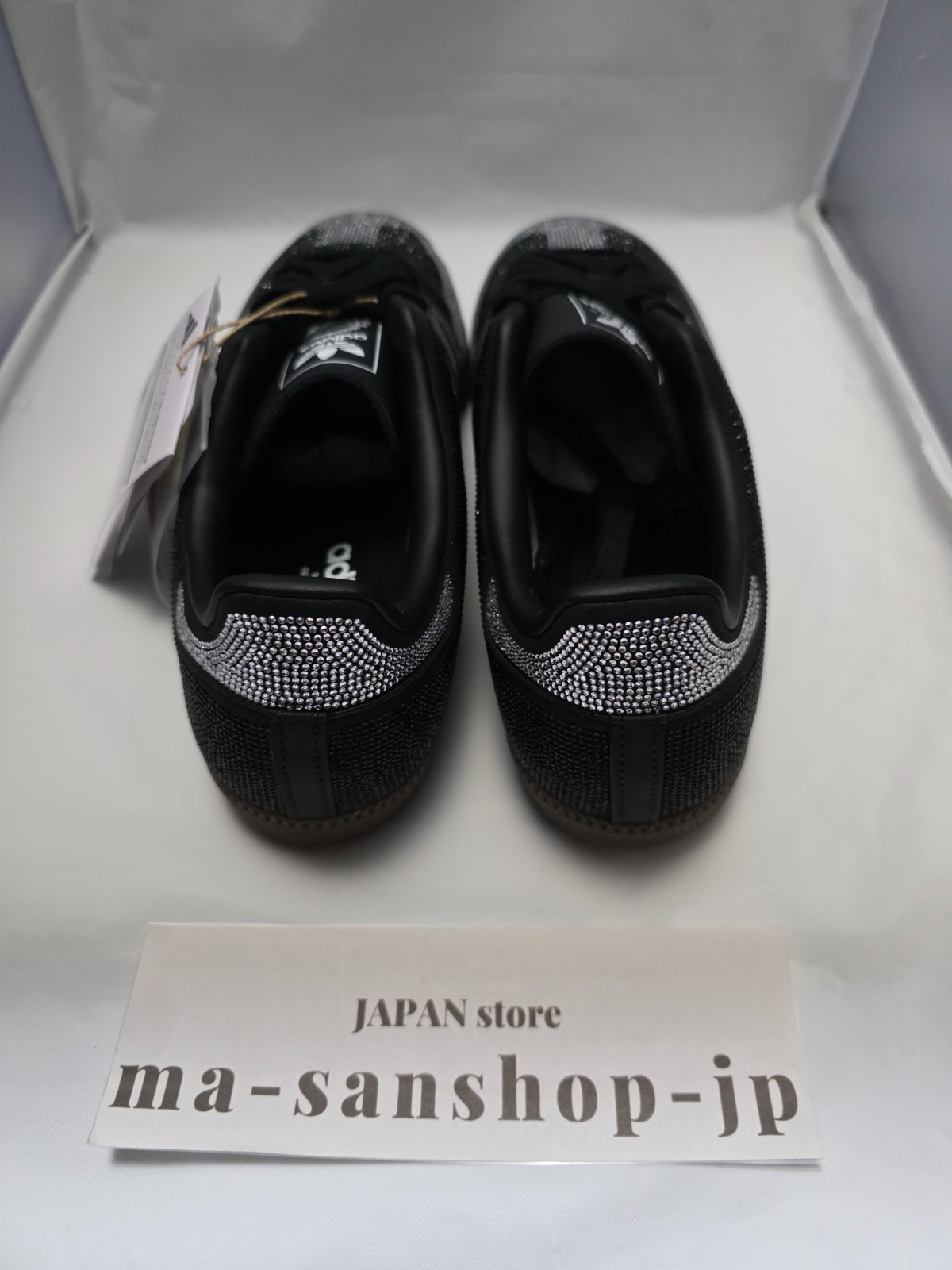 adidas Originals Samba OG Rhinestone Core Black White IH9052 Women’s Size oki12