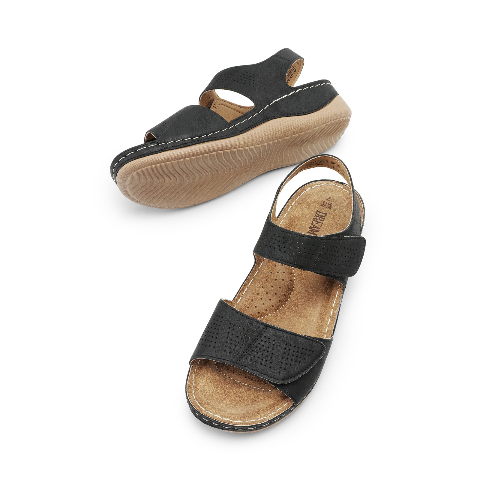 Women Casual Lightweight Summer Sandals Comfortable Walking Wedge Sandals