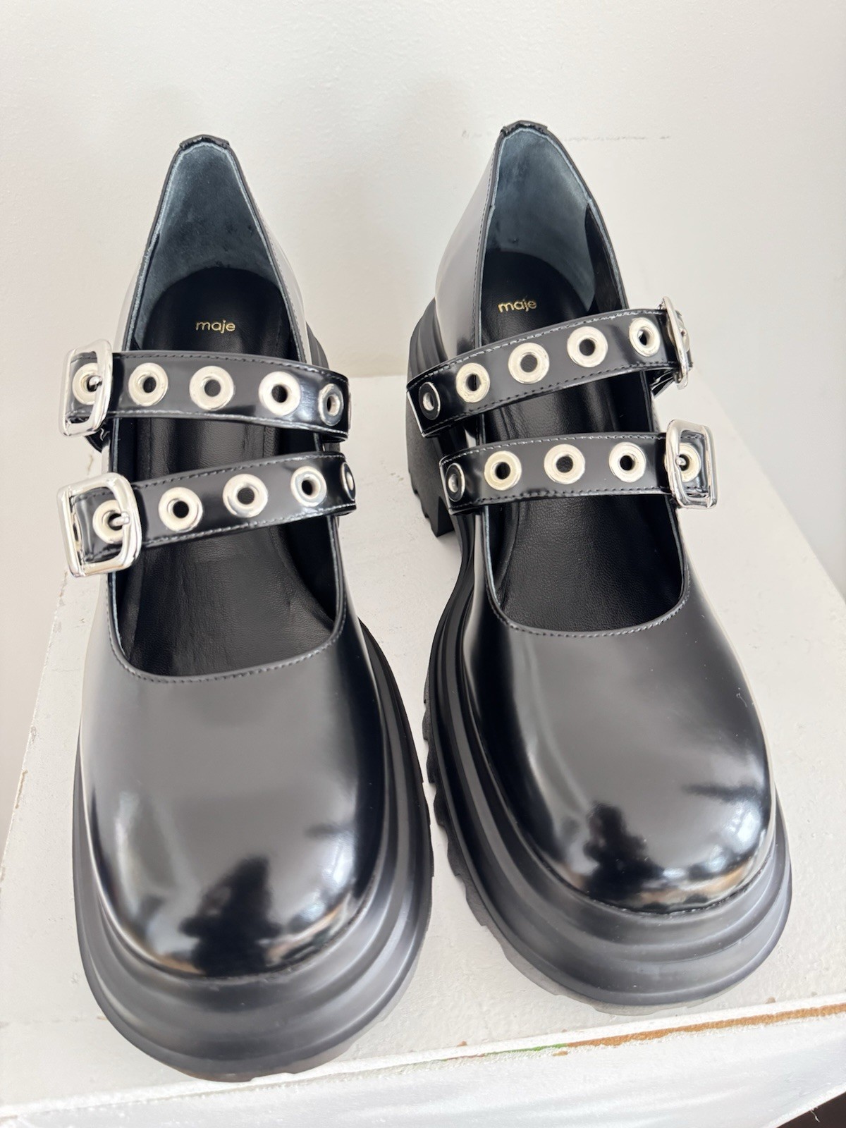 Maje Funky Eyelet Maryjane Platform Shoe Funky Eyelet Maryjane Platform Shoe
