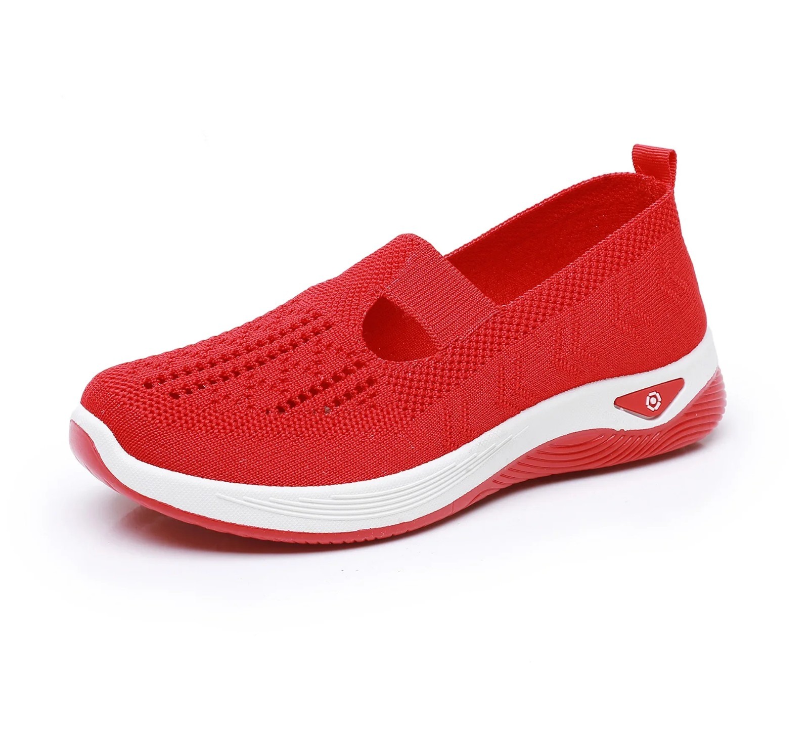 Women Mesh Flats Shoes Breathable Slip On Walking Sneakers Soft Non Slip Casual✨