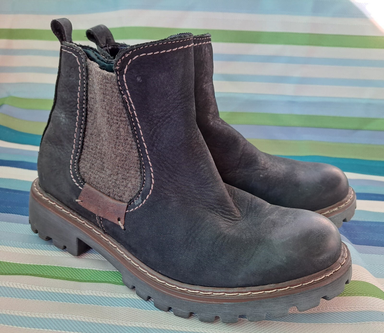 JOSEF SIEBEL MARTA BROWN LEATHER BOOTS EU 36 USA 6 EUC