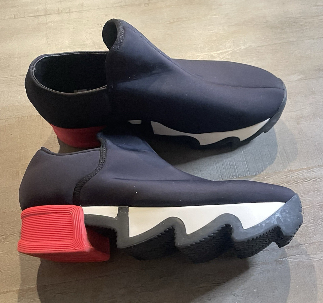 IRI NYC WES 1 Platform Sneakers Black White Red EU 37