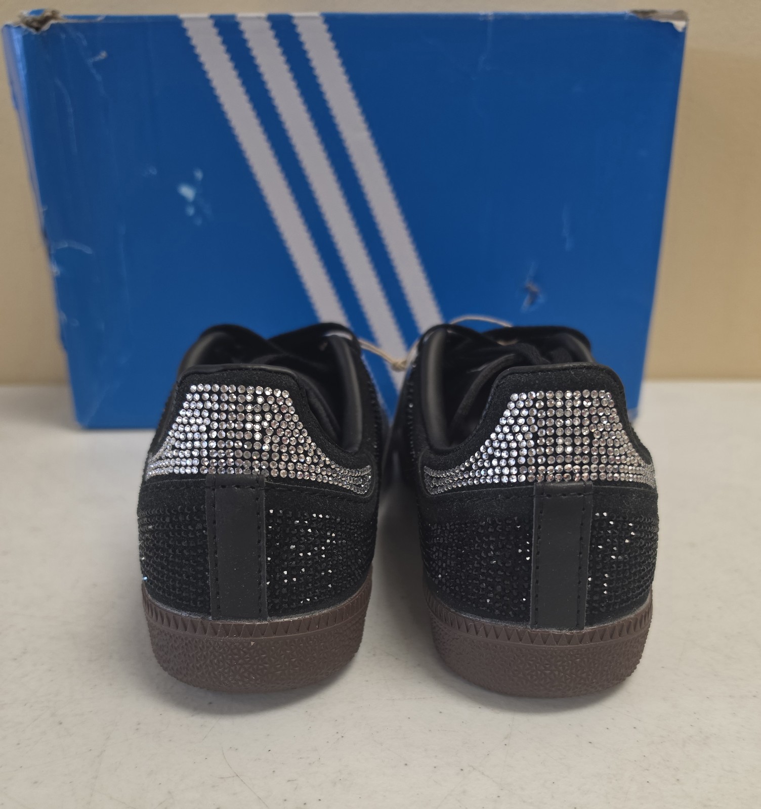 adidas Samba OG Rhinestone Black Silver Women’s Size 6- IH9052