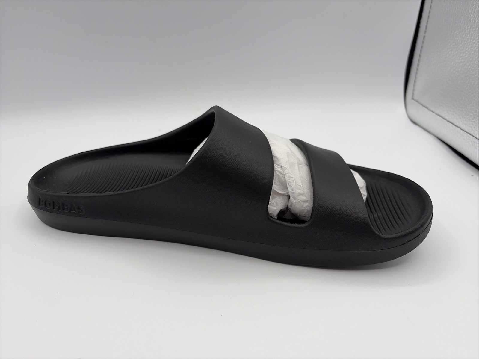 BOMBAS Women’s Friday Sandals Black Size 11 Dust Bag/Tags NWT