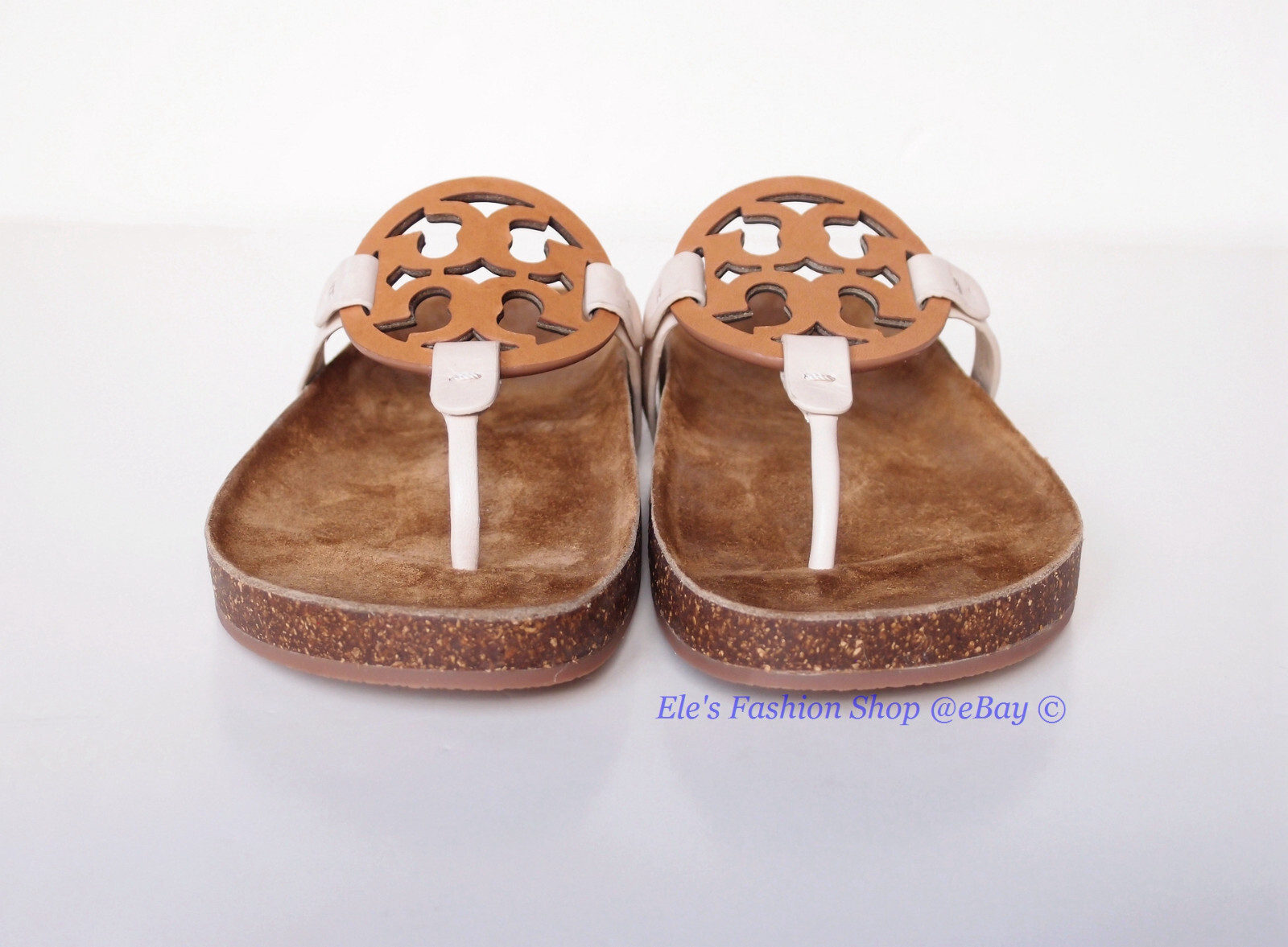 NIB Tory Burch Miller Cloud Sandal Cream Caramel US 6 6.5 7 7.5 8 8.5 9 9.5 10