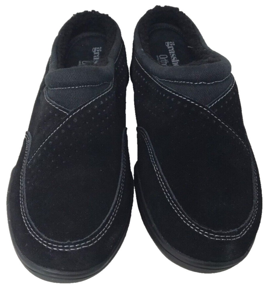 Grasshoppers Women’s Haven Slip On Comfort Walking Clogs Black Size:5 121N