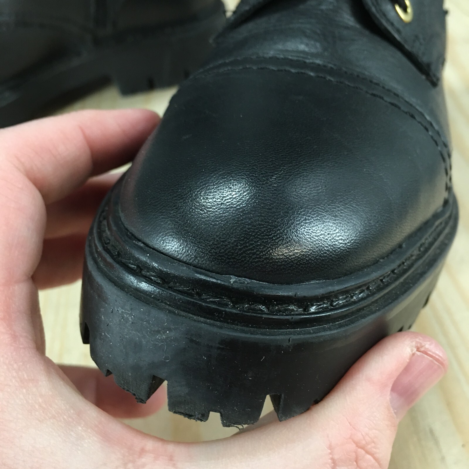 Mango Boots Womens 36 Biker Quilted Lace Up Comfort Casual Round Toe Ankle Top