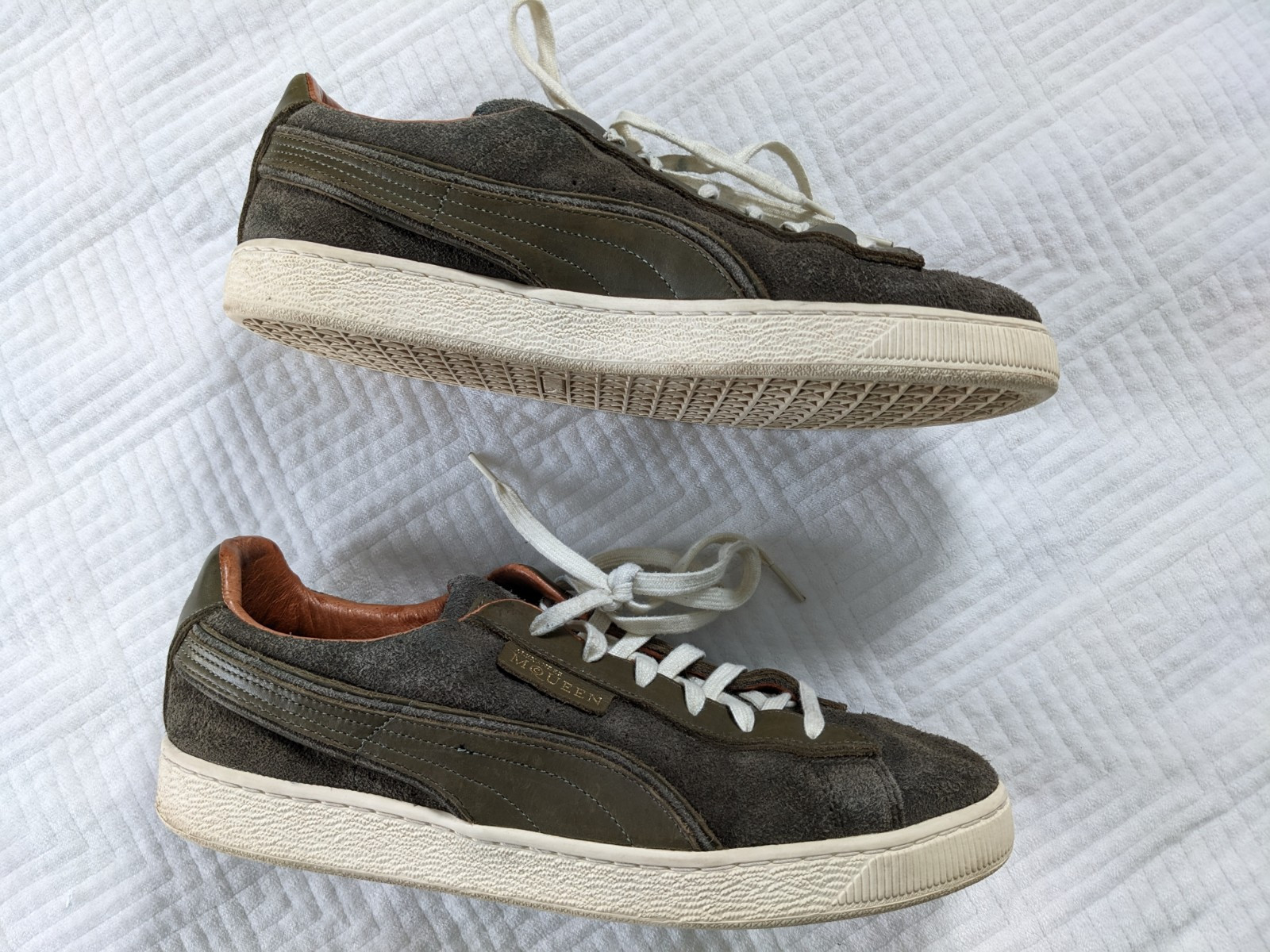 Puma Alexander McQueen AMQ Suede Sneakers Trainers Low Shoes Men US 13