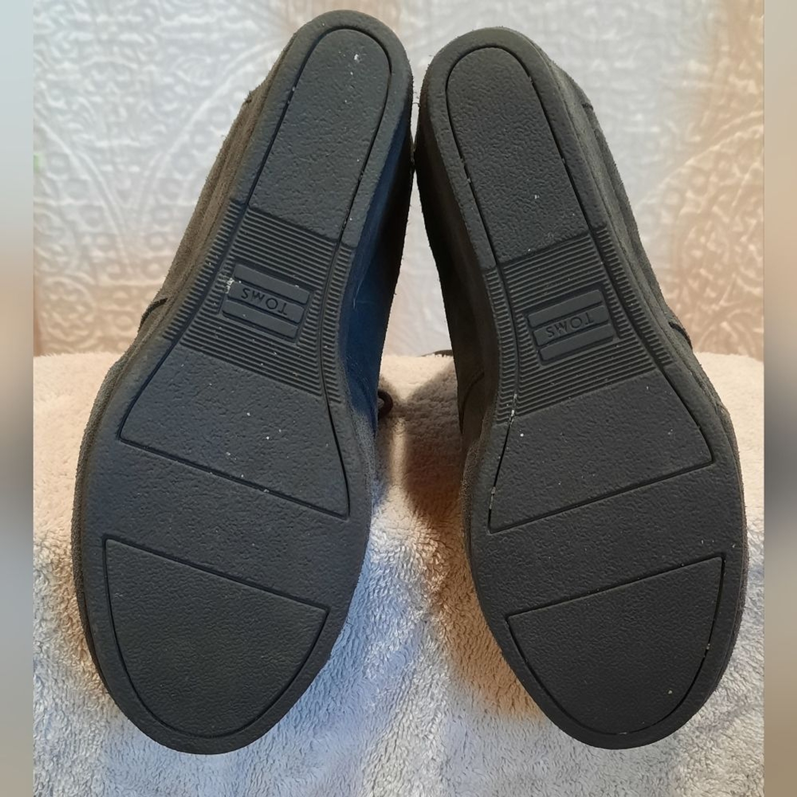 Tom’s Booties Womans 6 Gray Kala Suede Wedge Classic Outdoor Party Casual Boho